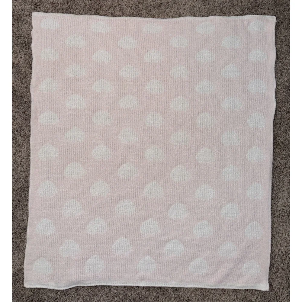 Tadpoles Baby Blanket Lovey‎ Pink White Polka Dot